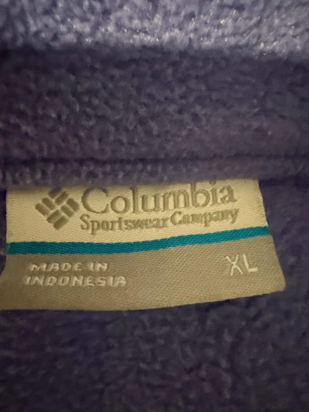 Columbia Benton Springs Fleece Jacket Girls Size XL Purple Teal
